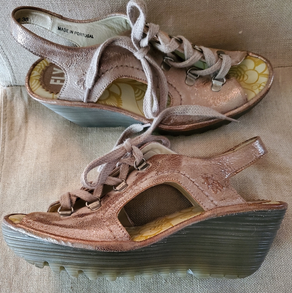Fly london sandals size 38=7.5-8